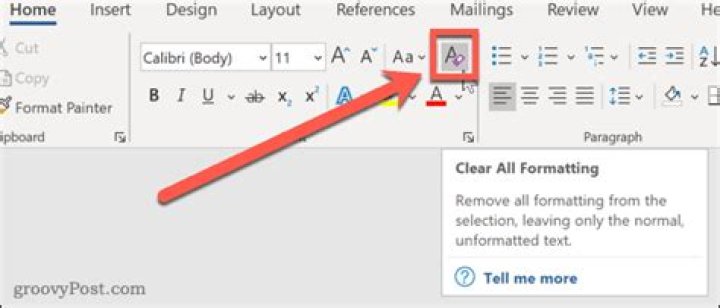 How to Clear Formatting in Word?