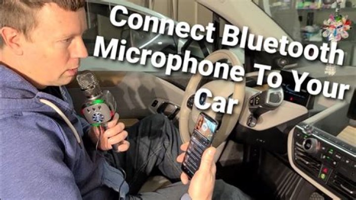 how to connect bonaok microphone to car?