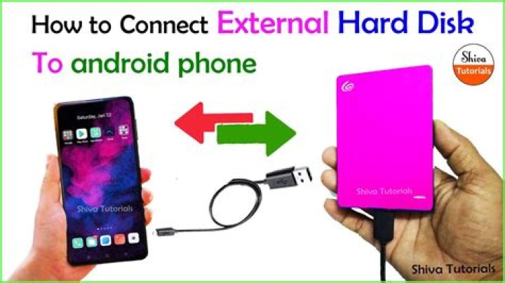 how to connect external hard drive to android phone?