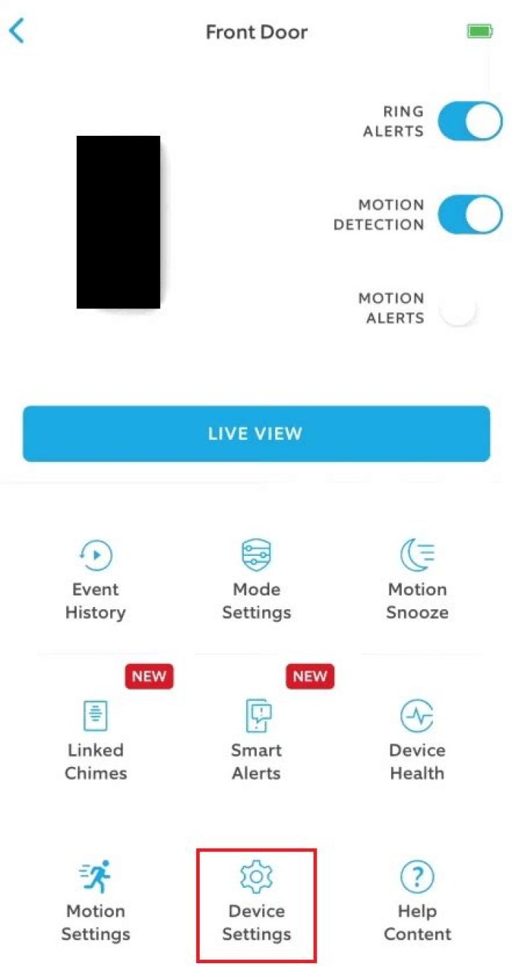 how to delete a device from ring app?