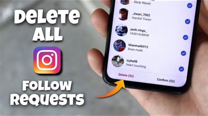 how to delete all follow request on instagram at once?
