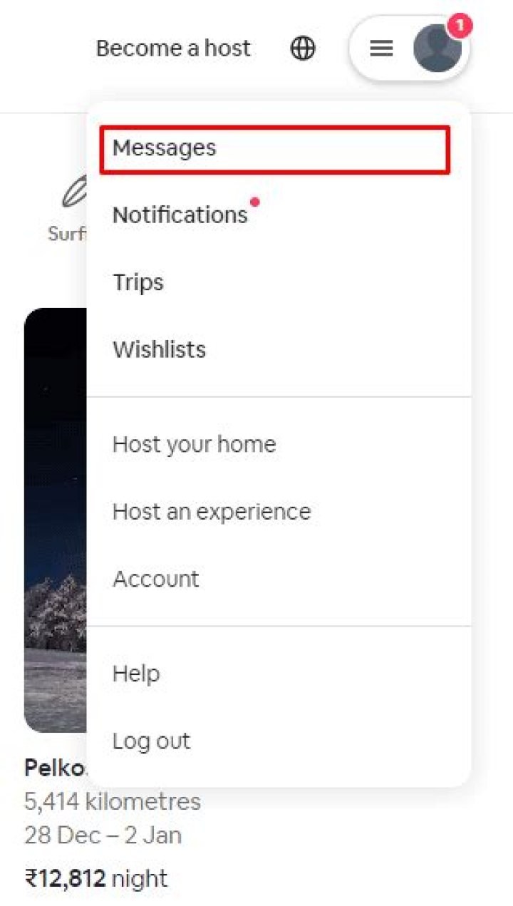 how to delete message on airbnb?
