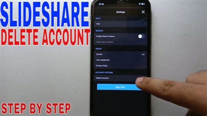 how to delete slideshare account?