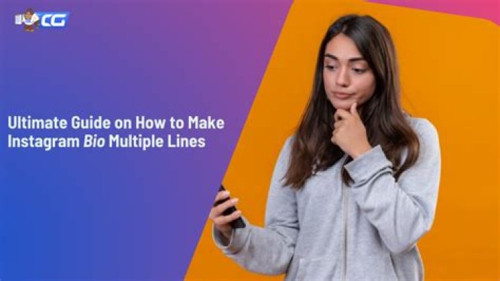 how to do instagram bio multiple lines?