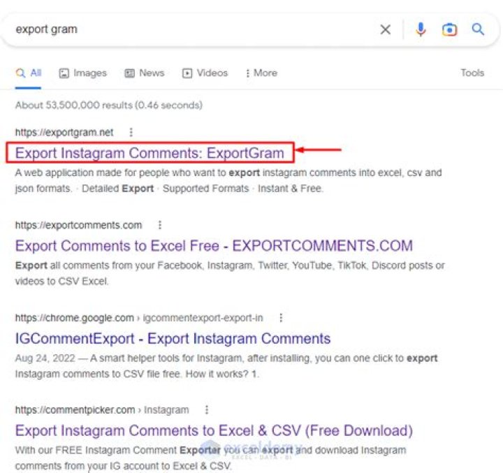 how to export instagram comments for giveaway?