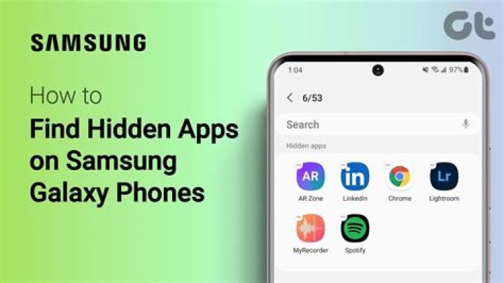how to find hidden apps on android galaxy s5?