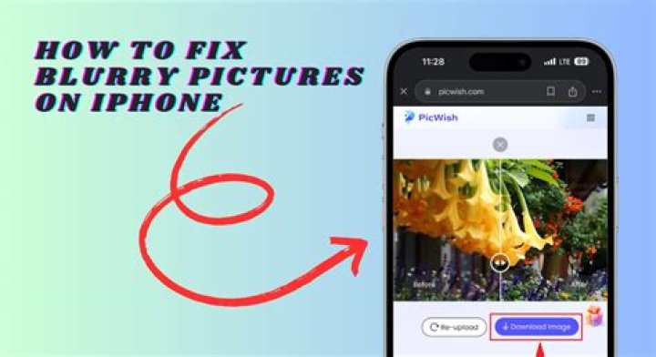 how to fix blurry pictures on iphone 6 plus?