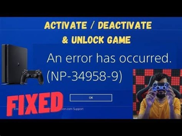 How to Fix Playstation Error Code Np-34958-9? How to Fix this Error Code?