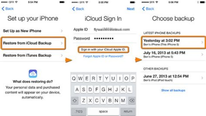 how to get contacts from icloud to iphone?