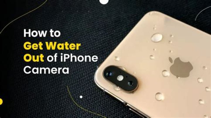 how to get water out of iphone camera?