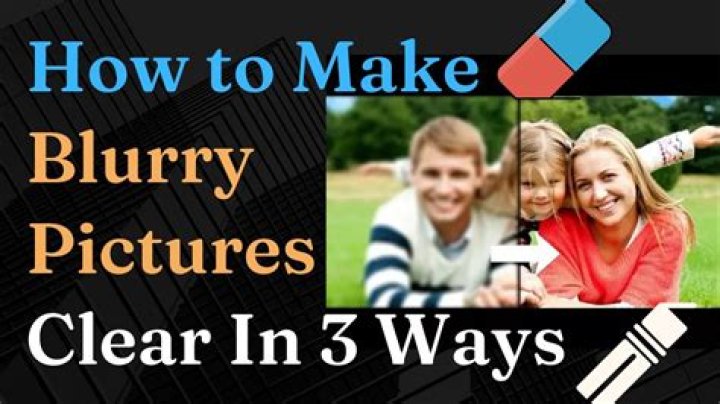 how to make a blurry picture clear on iphone?