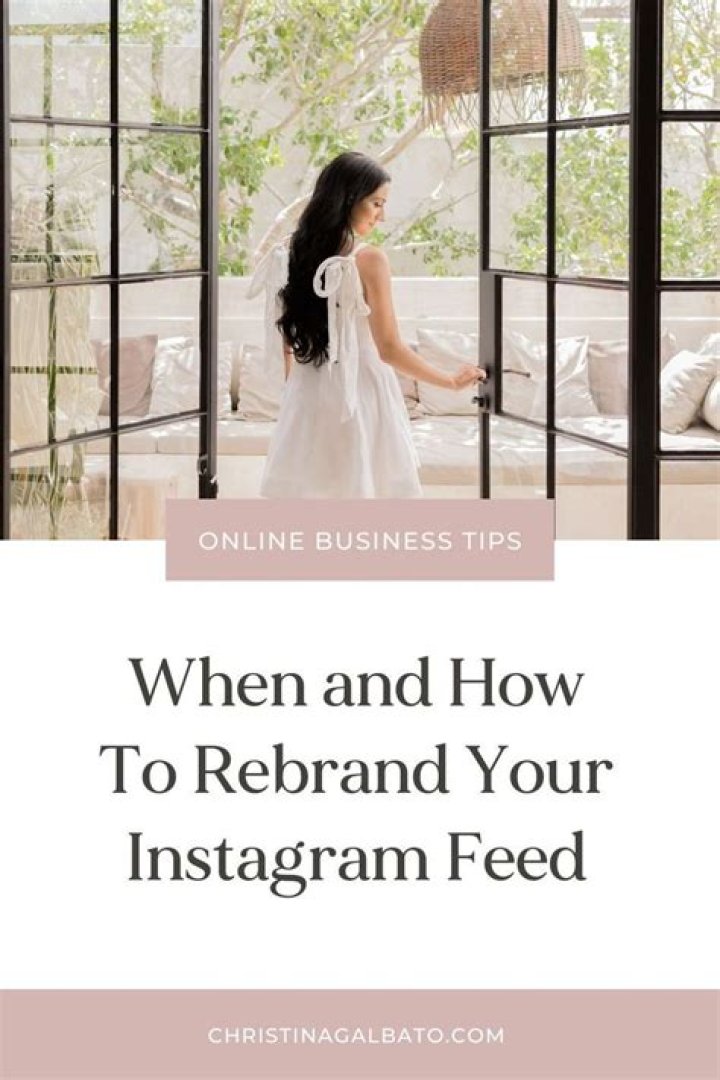 how to rebrand your instagram?