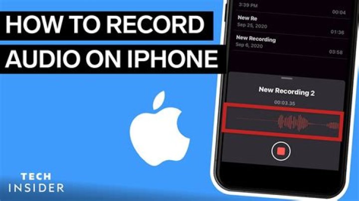 how to record audio on iphone 6?