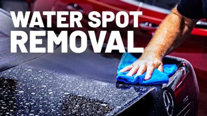 how to remove water spots on car paint?