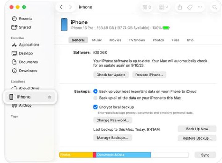 how to restore iphone backup password?