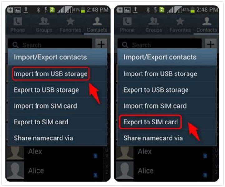 how to save contacts to sim card on iphone?