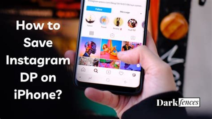 how to save instagram profile picture on iphone?