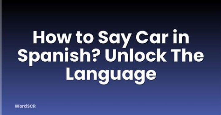 how to say car keys in spanish?
