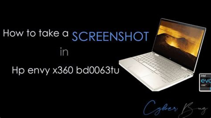 how to screenshot on a hp envy x360?