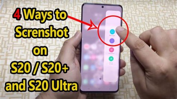 how to screenshot on s20 ultra?