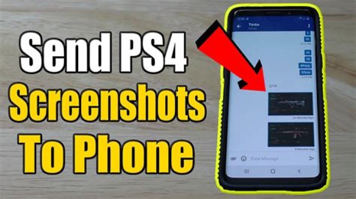 how to send ps4 screenshots to phone?