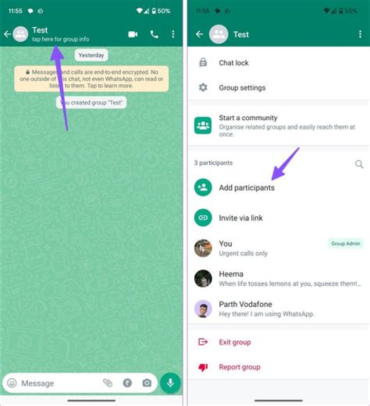 how to send whatsapp conversation?