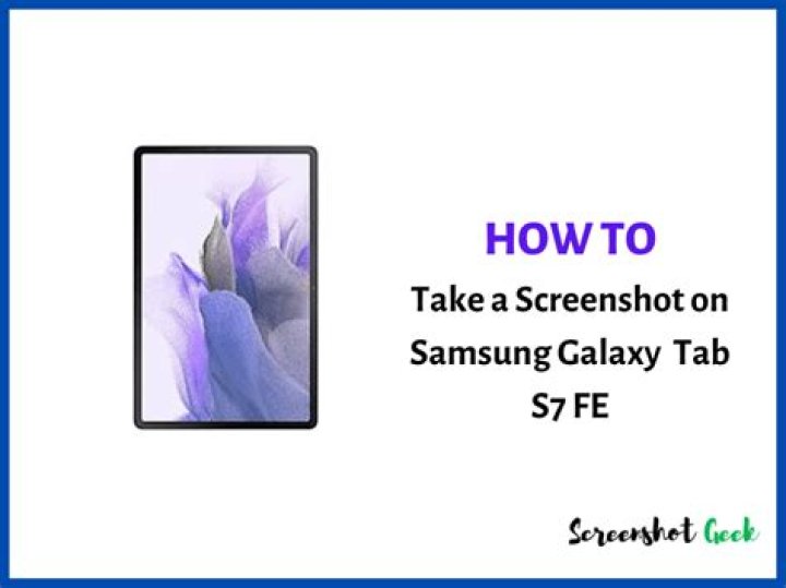 how to take a screenshot on a galaxy tablet?
