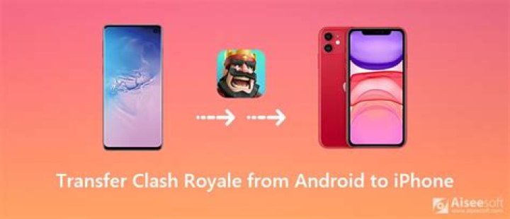 how to transfer clash royale from iphone to iphone?