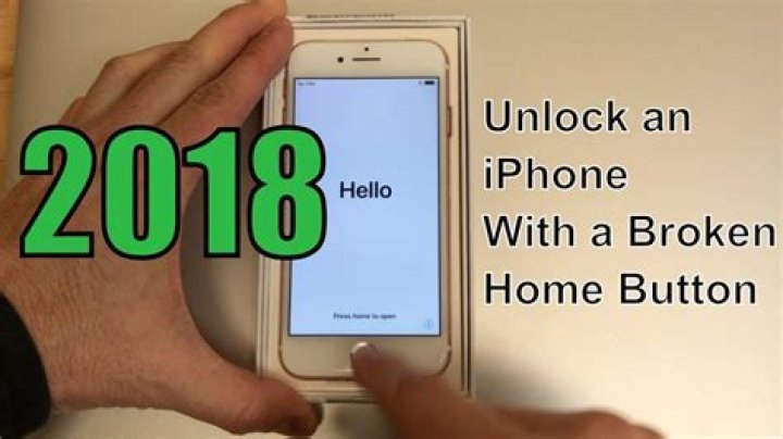 how to unlock iphone with broken home button?