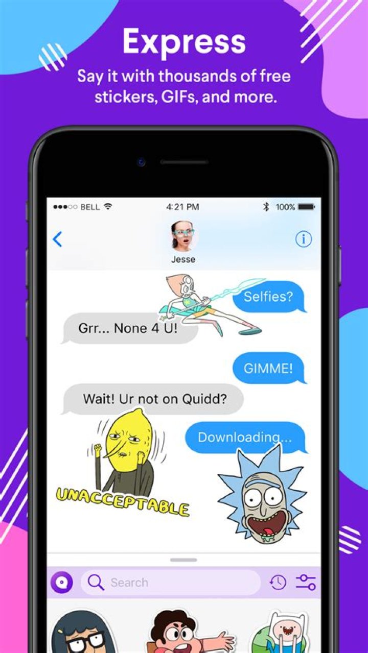 how to use quidd stickers android?