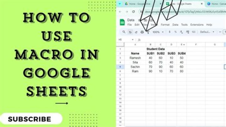 Setting Up Macros in Google Sheets?