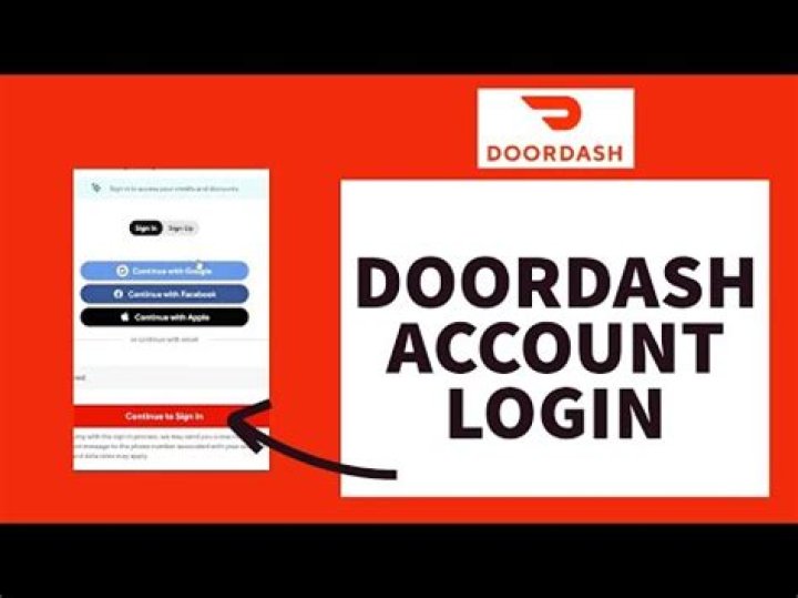 why cant i log into my doordash account?