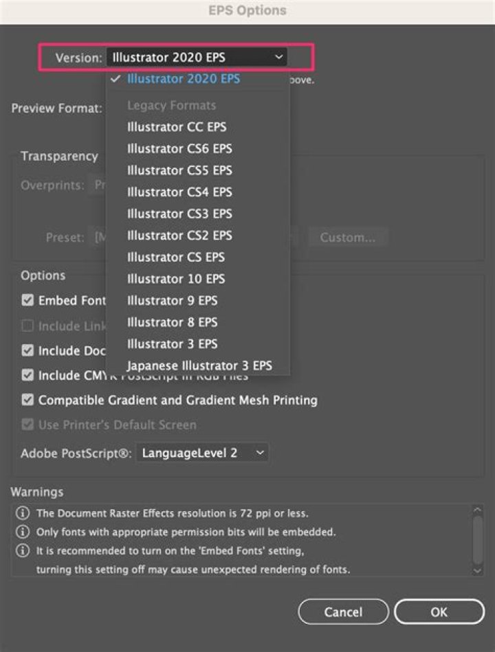 why cant i open a eps file in illustrator?