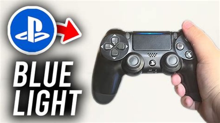 why is my ps4 controller light blue?